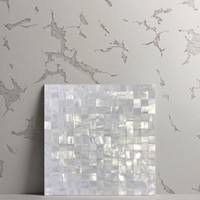 Vente en gros de mosaïques de 300x300 mm sur le thème de l'océan, design coquillage, Foshan, imperméables, texture 3D, carreaux pour maison de plage