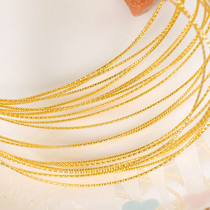 18K Gold Plated Copper Wire Braided Hard Wire For DIY Jewelry Making Bracelet Earring Crafting Accessories - Product Image 4
