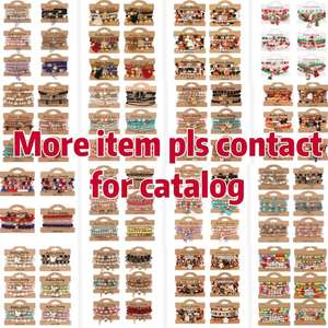 XY02 pulseras de cuentas de <span class=keywords><strong>moda</strong></span> 4 pz braccialetto Halloween <span class=keywords><strong>Happy</strong></span> Bead zucca ciondolo teschio di argilla di cristallo bracciale di perline da donna - Product Image 2