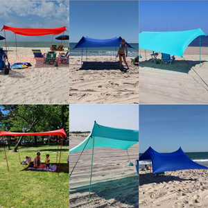 Pare-vent de plage portable gonflant au vent, protection solaire silencieuse <span class=keywords><strong>pour</strong></span> le jardin - Product Image 5