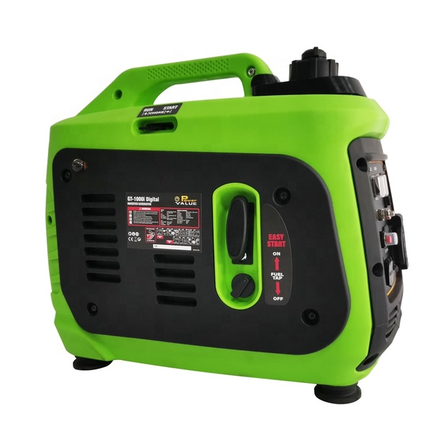 Power Value Quiet Small Generator Portable DC Output 12V 5A 1KW Petrol Generator Gasoline Inverter Generators