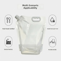 Pochettes alimentaires verticales à bec verseur (Modèle PE Polyéthylène GR-030) pour lait de soja, extraits de plantes et autres liquides ; Sacs ; Sachets ; Pochettes.