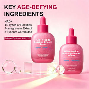 Suero Vegano Reafirmante, Potenciador, Suavizante, con Ácido Hialurónico, Iluminador, Antiarrugas, Colágeno, Péptidos NAD+ - Product Image 2