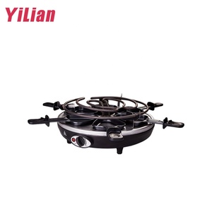 Grill électrique pour raclette de fête, 8 personnes, grillage <span class=keywords><strong>vertical</strong></span>, sombrero, fonte de fromage, spatules antiadhésives - Product Image 5