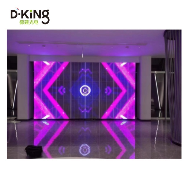 Outdoor High Brightness Window Screen Led Video Screen Fixed Transparent P3.9-3.9 Glass Led Display
