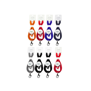 Laccetto da collo ILAN 45 cm con clip per porta badge identificativo, accessorio Pilar, 8 pz. - Product Image 2