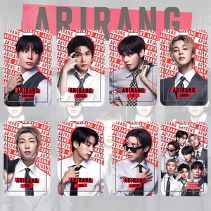 Suporte para Cartão de Foto Kpop com Cordão Impresso ARIRANG, Porta-Crachá Oficial para Cartão de Foto, Presente para Fãs - Product Image 1