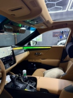 Untuk Lexus ES 300h 250 350 2018-2024 Peningkatan Lampu Ambient Panel Kristal Dinamis Aksesoris Lampu LED Interior Trim Pintu