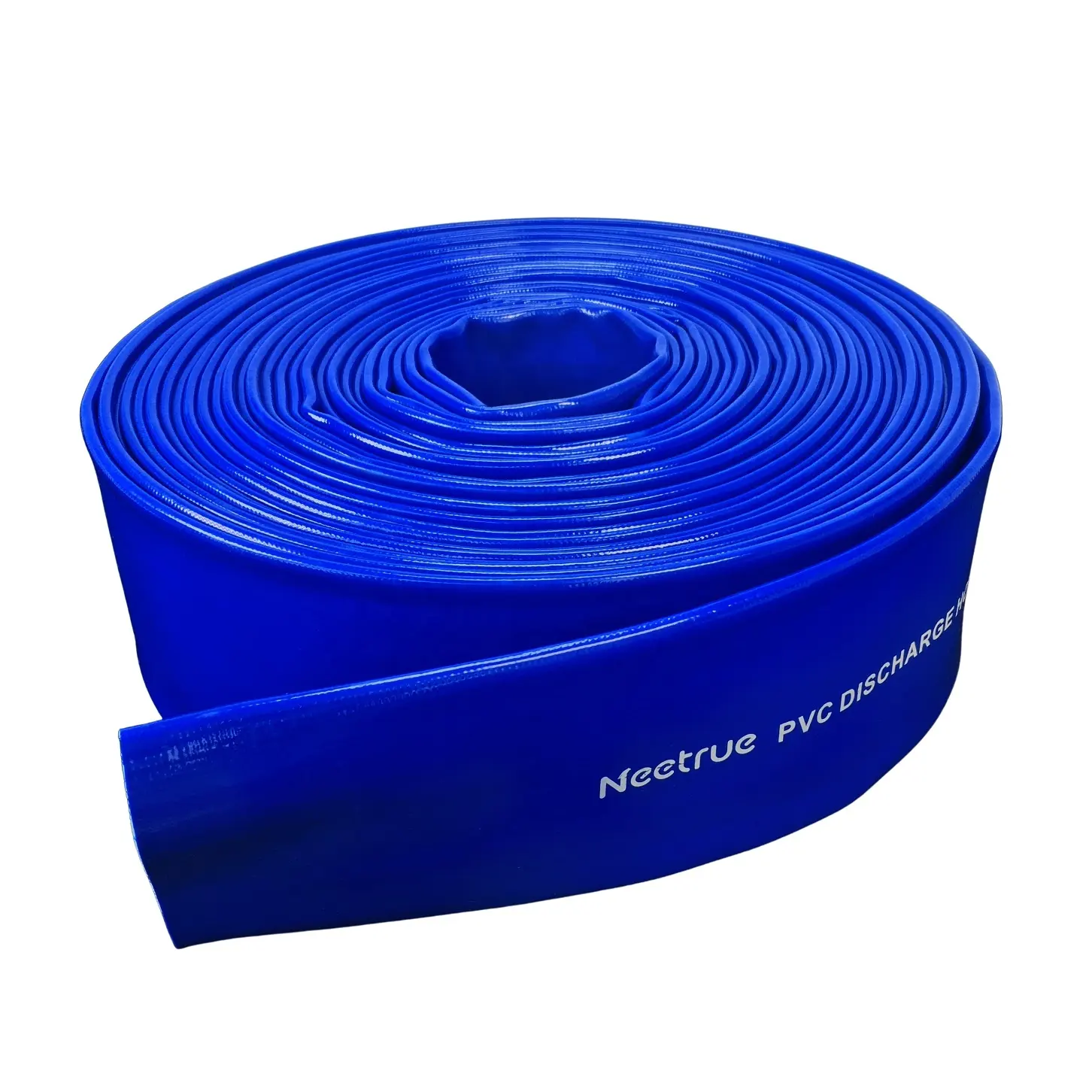 De PVC plana de 3 pulgadas manguera azul tubo de PVC precio