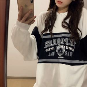 Sudaderas estampadas para mujer, holgadas, de manga larga, estilo Harajuku, ropa de calle elegante, estilo coreano preppy de otoño para estudiantes - Product Image 4