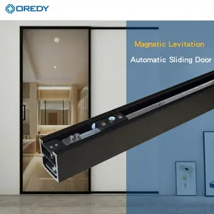 OREDY磁気浮揚自動引き戸レストラン用切り替え可能調光ガラスドア引き戸