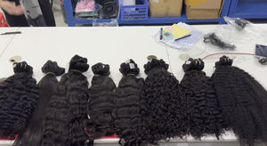 <span class=keywords><strong>U</strong></span> Part perruque en vrac perruques de cheveux humains en gros birman cheveux bouclés cambodgien naturel fermeture droite frontale brut cheveux vietnamiens - Product Image 5