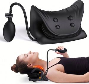 Almohada quiropráctica con airbag, altura ajustable y relajador de hombros y cuello - Product Image 1