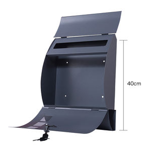 Gran oferta, buzón de gran capacidad moderno para exteriores, montado en la pared, placa de identificación personalizada, en la <span class=keywords><strong>entrada</strong></span> - Product Image 3