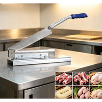 Machine de découpe commerciale de viande et d'os pour jambes de poulet et arêtes de poisson, guillotine à viande pour découpe de poulet
