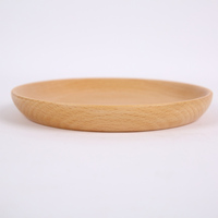 Assiettes rondes en bois de hêtre pour le dîner, le petit-déjeuner, le service de nourriture au restaurant, plateau pour les collations, les fruits, le café, les biscuits, le fromage