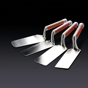 Truelle de maçon professionnelle en alliage d'aluminium à double tranchant, épaissie, pour carrelage et plâtre, avec lame intégrée pour cendres - Product Image 1