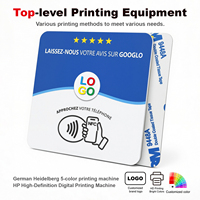 Etiquetas NFC Impermeables de PVC para Mesa con Chip NTAG213, Tamaño y Logotipo Personalizables, RFID sin Contacto para Control de Acceso y Redes Sociales