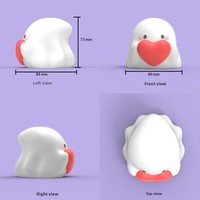 Lampe de chevet en silicone, style minimaliste moderne, petite veilleuse d'ambiance, pour l'alimentation des bébés, LED protectrice des yeux, lumineuse dans le noir pour la maison