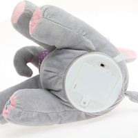 Jouet en peluche éléphant chantant électrique, animal en peluche doux avec musique, poupée en polyester et coton PP pour cadeaux d'enfants