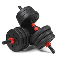 Ensemble d'haltères réglables OEM 20 kg anti-roulement pour entraînement fitness à domicile avec barre de connexion pour hommes et femmes 15 kg