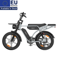 Vélo électrique utilitaire M9 à pneus larges, moteur arrière de 20 pouces, double suspension, deux sièges passagers