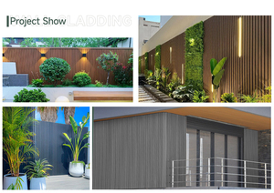 Panneaux muraux imperméables en WPC pour la décoration extérieure <span class=keywords><strong>de</strong></span> la <span class=keywords><strong>maison</strong></span> Revêtement composite durable pour les applications murales extérieures - Product Image 6