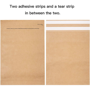 In Stock vestiti regali pacchetto squisito <span class=keywords><strong>buste</strong></span> sacchetti postali flessibili In carta Kraft con soffietto inferiore e striscia a strappo - Product Image 6