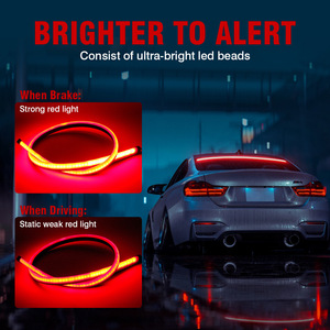<b>Led</b> Tail <b>Lights</b> 90Cm 100Cm <b>Red</b> Universal Fit High Mounted Brake <b>Light</b> For Car Retrofit Upgrade - Product Image 3
