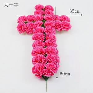 <span class=keywords><strong>Fleurs</strong></span> <span class=keywords><strong>artificielles</strong></span> de cimetières pour Pâques, carnations, décoration extérieure, arrangement floral pour le festival Qingming - Product Image 4