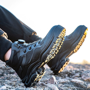 Chaussures de sécurité premium pour hommes – Tendance, anti-perforation, anti-écrasement, pour travaux de construction, grandes tailles, été et hiver - Product Image 5