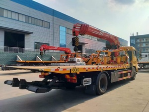 Pickup Broken Car <span class=keywords><strong>Prix</strong></span> <span class=keywords><strong>d</strong></span>'usine Capacité de charge de 10 tonnes Naufrageur de sauvetage à plat avec grue Capacité de <span class=keywords><strong>remorquage</strong></span> de 10 T à vendre - Product Image 4
