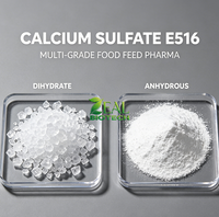 Sulfate de Calcium Dihydraté Anhydre Qualité Alimentaire et Alimentation Animale Stabilisants E516 Poudre de Gypse Coagulant CAS10101-41-4/CAS7778-18-9 Pur