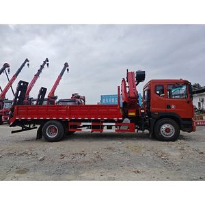 Camión Grúa de Brazo Plegable Dongfeng D9 de 8 Toneladas, Vehículo de Plataforma Plana para Elevación y Transporte en Ingeniería - Product Image 6