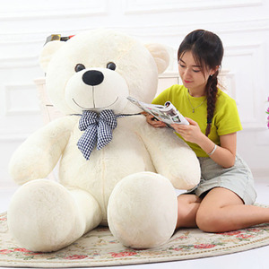 Bambola con fiocco di orsacchiotto gigante <span class=keywords><strong>Love</strong></span> Bear peluche giocattolo di pezza con pezza peluche coccola grande orso decorativo per camera - Product Image 4