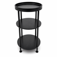 Table d'appoint en métal industriel moderne, couleur personnalisée, rangement durable, facile à nettoyer, meubles de salon pour usage domestique, table basse