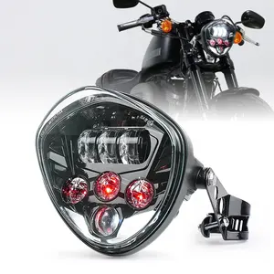 OVOVS批发摩托车7英寸Led大灯附加支架夹，带DRL Hi近光大灯，用于摩托车