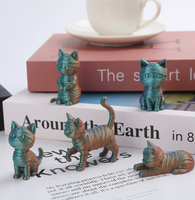 Figurines de chats imprimées en 3D Mummy Meow Squad, pack mixte, ornements animaux, décoration de bureau, vente en gros, souvenir tendance