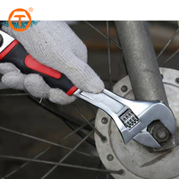 Outil de travail pour garage Clé à molette universelle en acier au carbone de 10 pouces avec clé à fourche