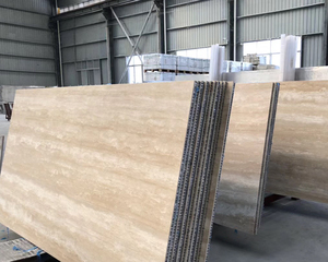 Losa de Travertino Romano Gris de Alta Calidad TMZ, 18 mm de Grosor, Forma Personalizable, Pulida, para Pisos, Paredes y Mesas de Grandes Villas - Product Image 3