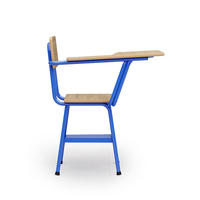 Meubles de classe personnalisables, bureau et chaise combinés en plastique rigide pour la formation des étudiants
