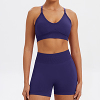 Nouvel ensemble de sport sans couture personnalisé 2026 pour femme : soutien-gorge de sport et tenue décontractée pour la course, la gym et le yoga