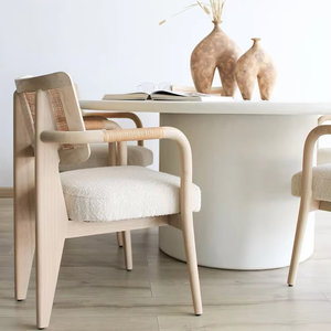 Offre Spéciale <span class=keywords><strong>chaise</strong></span> <span class=keywords><strong>de</strong></span> salle à manger <span class=keywords><strong>de</strong></span> style scandinave en <span class=keywords><strong>feutre</strong></span> <span class=keywords><strong>de</strong></span> laine moderne avec dos tufté Design créatif portable pour meubles <span class=keywords><strong>de</strong></span> bureau à domicile - Product Image 1