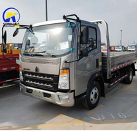 Camion benne Sinotruck Howo d'occasion 4x2 6 roues, bon prix Chine, dimensions et prix pour camion benne