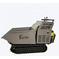 Chinesischer Gelände-Hydrauliksystem-Transporter Lkw mit Selbstladung, 500kg Ketten-Diesel-Minidumper