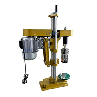 Machine de capsulage semi-automatique LT-FK1, machine de sertissage rotative pour bouchons en aluminium, pour l'emballage de bouteilles de vin, de liqueur et de verre.