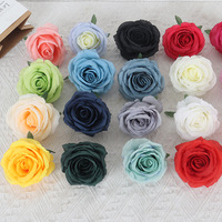 Realistische Seidenrosen-Blütenköpfe für Hochzeits-DIY-Schmuck, Blumenwand, Braut-Kopfschmuck, Dekoration und Arrangement
