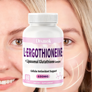 Dismok OEM Premium Whitening Kapseln Hochdosis 500mg Glutathion Glutenfrei Natürlich für Strahlende Haut Antioxidatives Nahrungsergänzungsmittel - Product Image 5