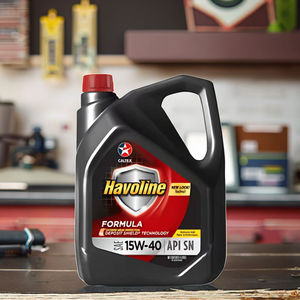 Havoline Formula SAE 15W-40 Mineral Engine <b>Oil</b> SN 14KG 4L High Performance for <b>Cars</b> Smooth Operation Caltex Product API <b>5W30</b> - Product Image 1