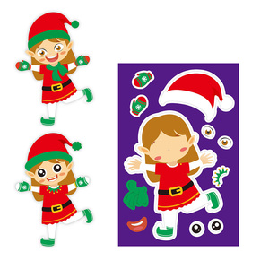 Customized Printing Reusable DIY Art Paper Sticker Set Lovely Design Coated Paper Sticker for Promotion
